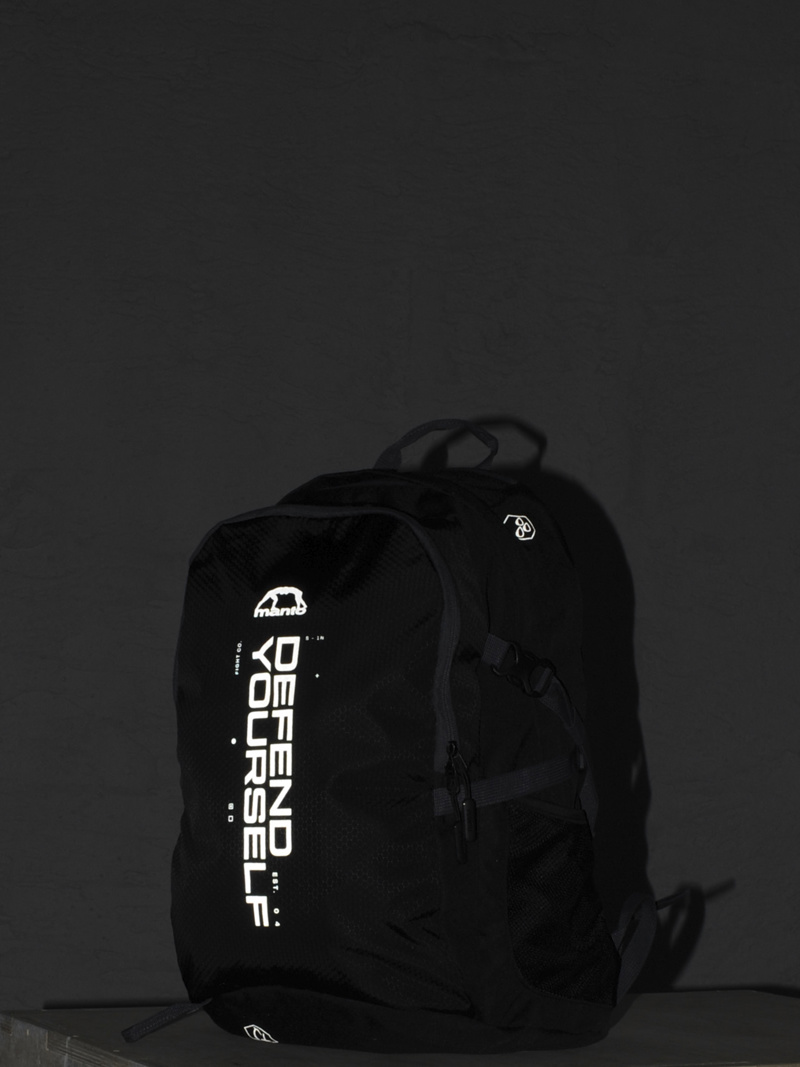 MANTO backpack CROSS black reflective